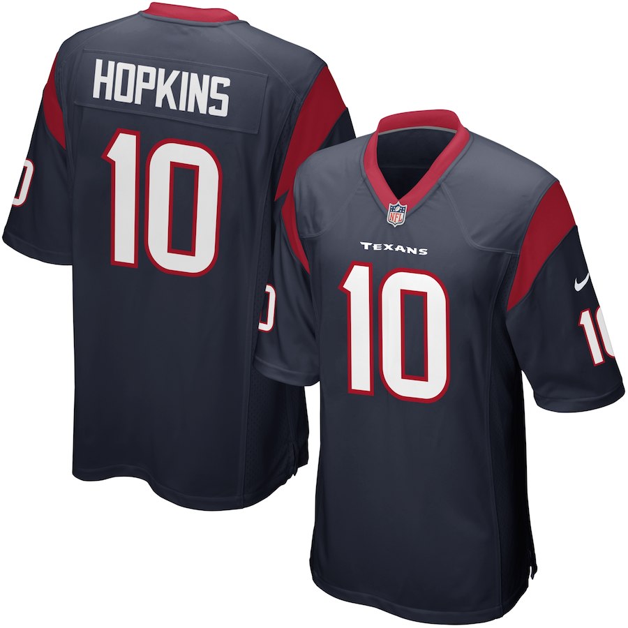 Youth Houston Texans Nike #10 DeAndre Hopkins Navy  Team Color Game NFL Jerseys->edmonton oilers->NHL Jersey